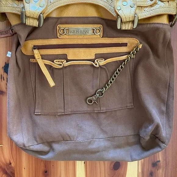 Lockheart Brighton RARE  Braidy Bunch Woven 5 Pocket Shoulder Handbag - Picture 9 of 16